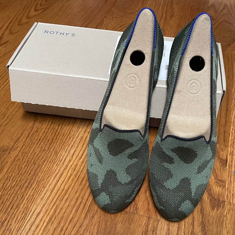 Rothy’s Olive Camo Loafer